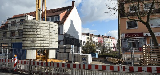 Baustelle an der Hemmstraße in Bremen Findorff. Foto: WR
