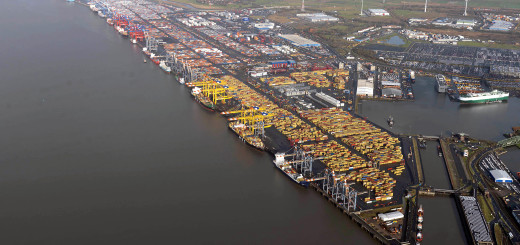 Überblick über den Hafen in Bremerhaven