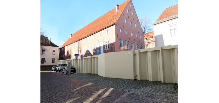 Das Schiebetor am Kito in der Alten Hafenstraße in Vegesack könnte durch ein Stemmtor ersetzt werden. Foto: Deichverband