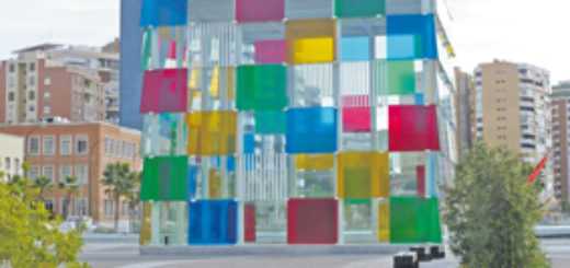 Centre Pompidou Málaga: Im „Kubus“ gibt es Kunst. Foto: Kaloglou