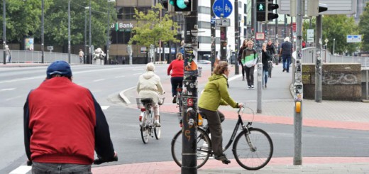 Radfahrer in der Bremer Innenstadt. Foto: WR