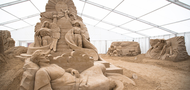 Ein Meisterwerk aus SandFoto: Sandskulpturen Festival Usedom