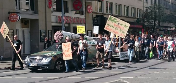 Der "Global Marihuana March" in Bremen. Foto: WR