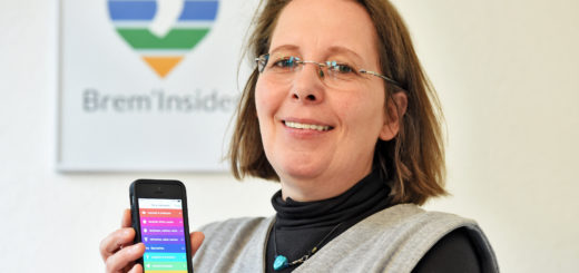 Ines Hillmann ist die Herausgeberin und Gestalterin der ersten Bremer City-App von Usern für User. Foto: Schlie