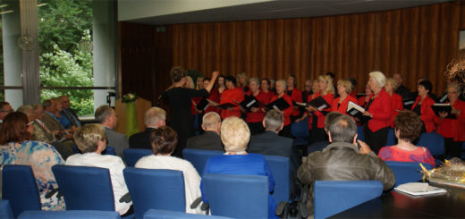 Der deutsch-polnische Chor umrahmte den Festakt zum zehnjährigen Bestehen des Kreisseniorenrates musikalisch. Foto: Möller