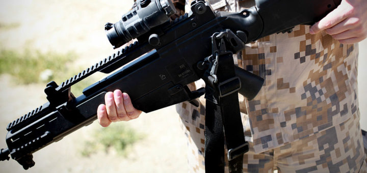 Ein Sturmgewehr des Typs G36KV. Foto: Sgt. Teddy Wad - http://www.defenseimagery.mil