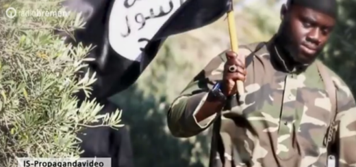 Harry S. in einem Video, das ihn in Syrien zeigt. Screenshot: Radio Bremen