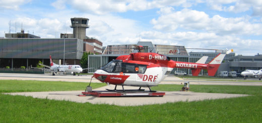 Seit zwei Jahrzehnten im Einsatz: der rot-weiße Hubschrauber der DRF-Luftrettung. Foto: DRF