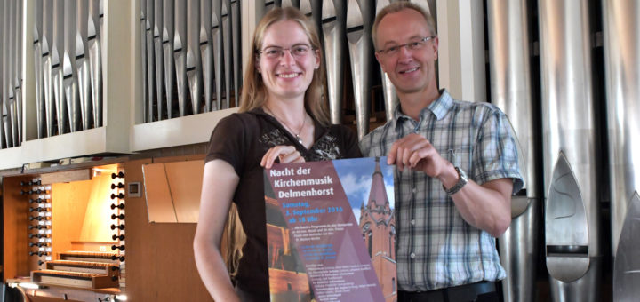 Friederike Spangenberg und Udo Honnigfort haben das Programm der „Nacht der Kirchenmusik“ am 3. September gemeinsam mit zahlreichen Kirchenmusikern zusammengestellt. Foto: Konczak