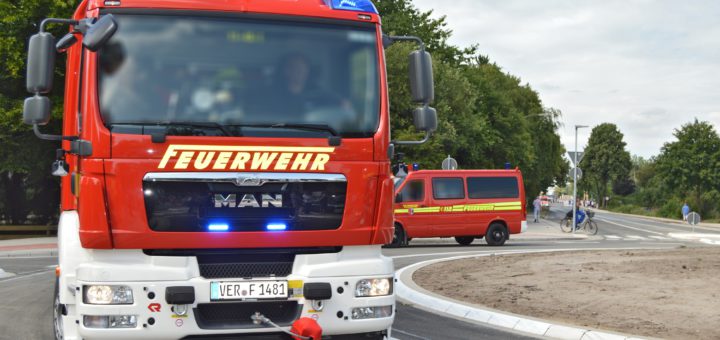 Zu einem Großeinsatz musste die Feuerwehr am Freitag in Verden ausrücken. Symbolbild: Sieler