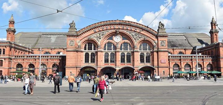 Der Bremer Hauptbahnhof. Foto: Schlie