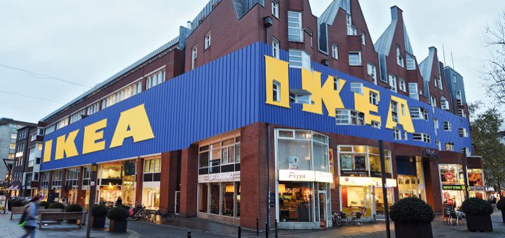 Die Montage zeigt, wie ein Innenstadt-Ikea in Bremen aussehen könnte. Foto: Schlie
