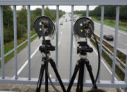 Messkameras auf der Autobahnbrücke. Foto: Bruns