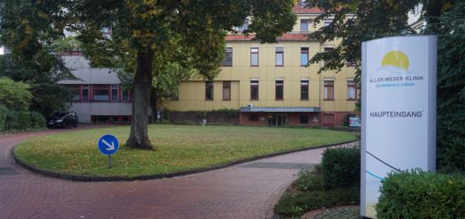 Die Aller-Weser-Klinik in Verden. Vor 125 Jahren wurde in der Allerstadt das erste Krankenhaus eröffnet.Foto: WR