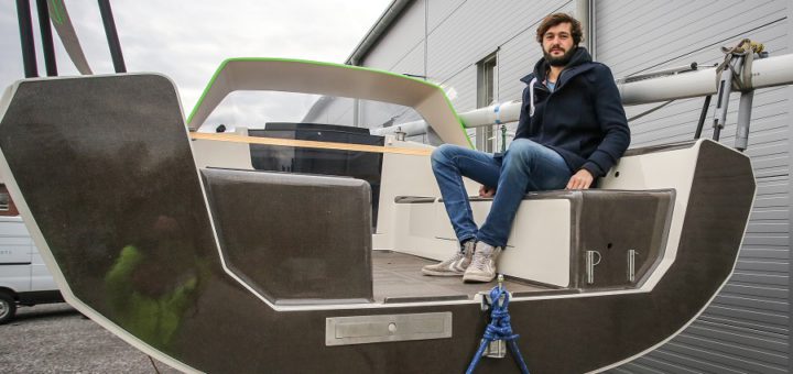 Bootsbauer Friedrich Deimann hat ein Boot gebaut, das nur aus natürlichen Materialien besteht. Foto: Pressedienst Bremen