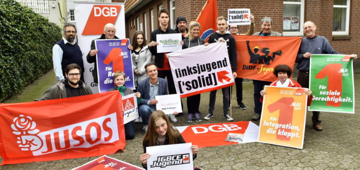 „Wir sind viele. Wir sind ein“ lautet das Motto der diesjährigen Mai-Kundgebung in Delmenhorst.Foto: Konczak