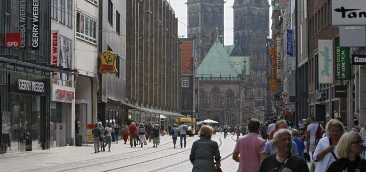 Hasestädter bewerten die Bremer Innenstadt schlechter als Touristen. Foto: Schlie