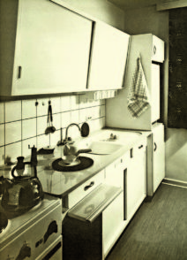 Im Aalto-Hochhaus waren die Küchen voll eingerichtet. Foto: Gewoba