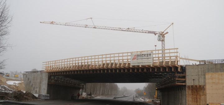 Brücke an der B75 im Januar: Foto: ASV