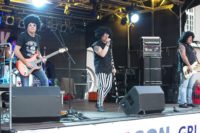 Die Band „Rockkantine“ rockte am Freitag auf dem Bismarckplatz. Foto: gri