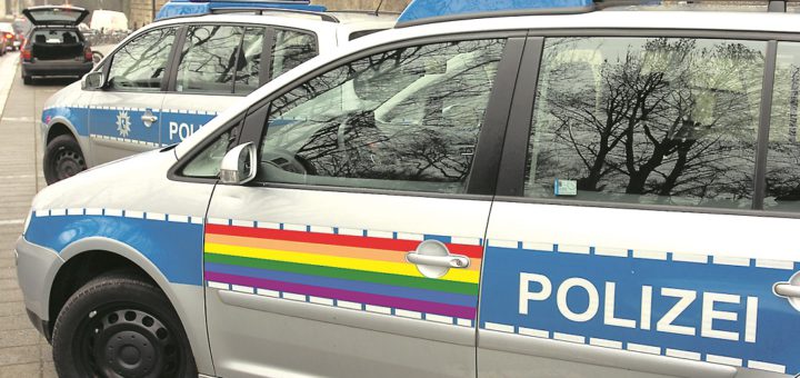 Die Polizei Bremen nimmt ebenfalls am Demonstrationszug teil – mit einem besonders gestalteten Fahrzeug. Die Montage zeigt, wie dieses aussehen könnte. Montage: WR