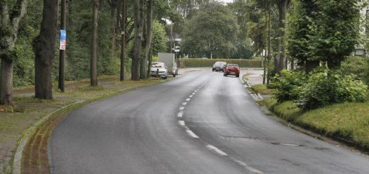 Nach Ansicht der Behörden kein Unfallschwerpunkt: die Kurve an der Arberger Heerstraße. Foto: Barth