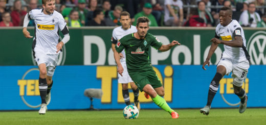 Werder-Angreifer Fin Bartels blieb auch gegen Mönchengladbach größtenteils wirkungslos. Foto: Nordphoto