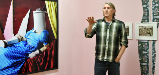 Thorsten Brinkmann war für die aktuelle Ausstellung in der Städtischen Galerie sowohl als Künstler als auch Kurator tätig.Foto: Konczak