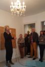 Die Malerin und Gastgeberin Petra Heitkötter sang am Sonntag erstmals vor Publikum. Foto: Der Kunstsalon 