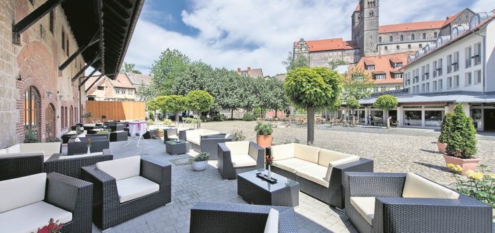 Besser geht es nicht: Das Hotel Schlossmühle befindet im Herzen der Unesco-Weltkulturerbe-Stadt Quedlinburg. Foto: Best Western Hotel Schlossmühle