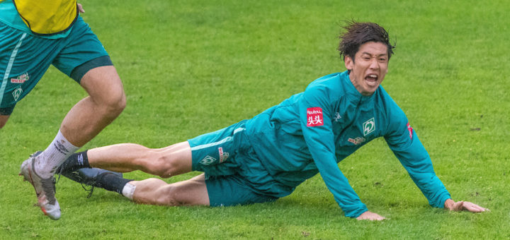 Muss sich oft Kritik gefallen lassen: Werders japanischer Nationalspieler Yuya Osako. Foto: Nordphoto
