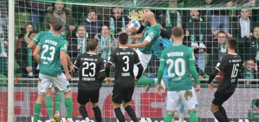 Obwohl Ömer Toprak und Werder ein klares Übergewicht hatten: Mehr als ein Treffer gelang ihnen nicht gegen die Schanzer. Foto: Nordphoto