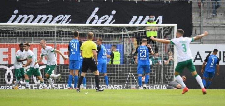 Das Hinspiel in Ingolstadt gewann Werder mit 3:0. Foto: Nordphoto