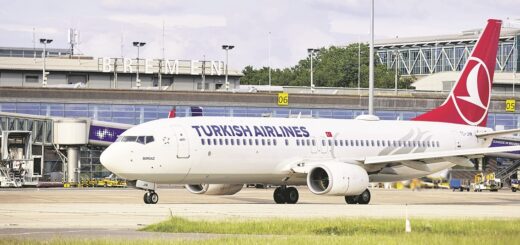Turkish Airlines hebt zweimal täglich von Bremen in Richtung Istanbul ab: Jeweils um 11 Uhr und 18.25 Uhr fliegt das Star Alliance Mitglied in rund drei Stunden in die Türkei. Foto: Flughafen Bremen