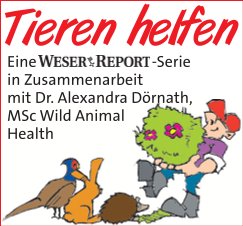 Das Logo der WR-Serie "Tieren helfen"