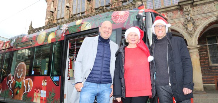 Weihnachtsbahn Weihnachtsstraßenbahn BSAG WFB Weihnachten Bremen