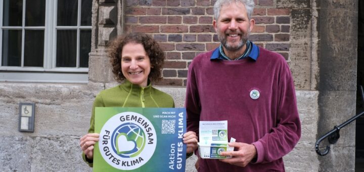 Möchten mit ihrer Aktion etwas gutes für die Umwelt tun: die Organisatoren der Aktion Gutes Klima, Sandra Conrad-Juhl und Ulrich Wischnath. Foto: Altug