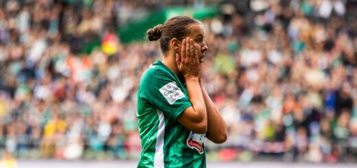 Larissa Mühlhaus stürmte in der vergangenen Saison noch für den Hamburger SV. Am Sonntag trifft sie mit Werder auf ihren Ex-Verein. Foto: nordphoto GmbH / Rauch