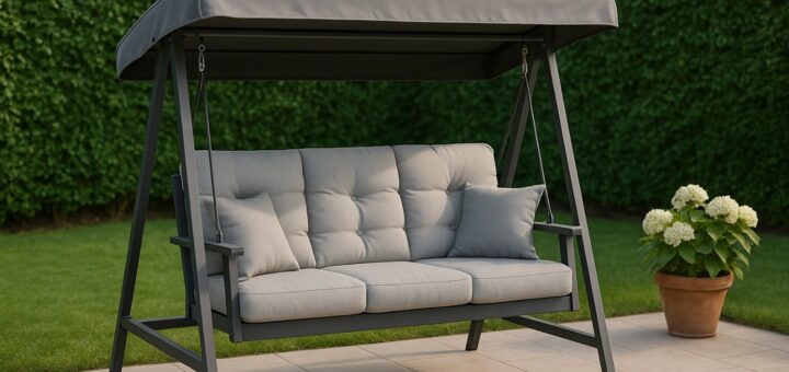 Die perfekte Hollywoodschaukel für sich finden. Bild: mithilfe von KI kreiert