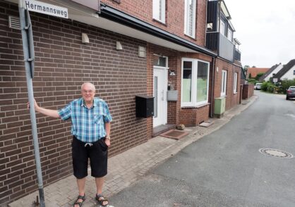 Hendrik Ritskes in „seinem“ Revier, dem Hermannsweg. Foto: Konczak