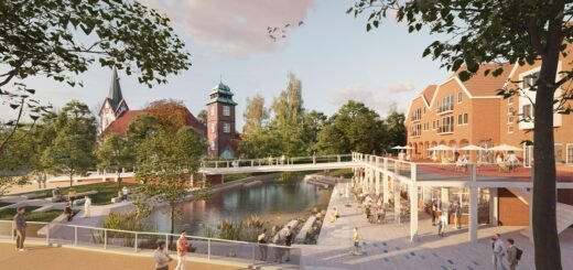 So soll der Marktplatz künftig aussehen. Visualisierung: schramm + partner Landschaftsarchitekten